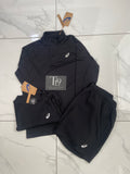 Asics 1/4 Zip, Core T-Shirt And Shorts Black