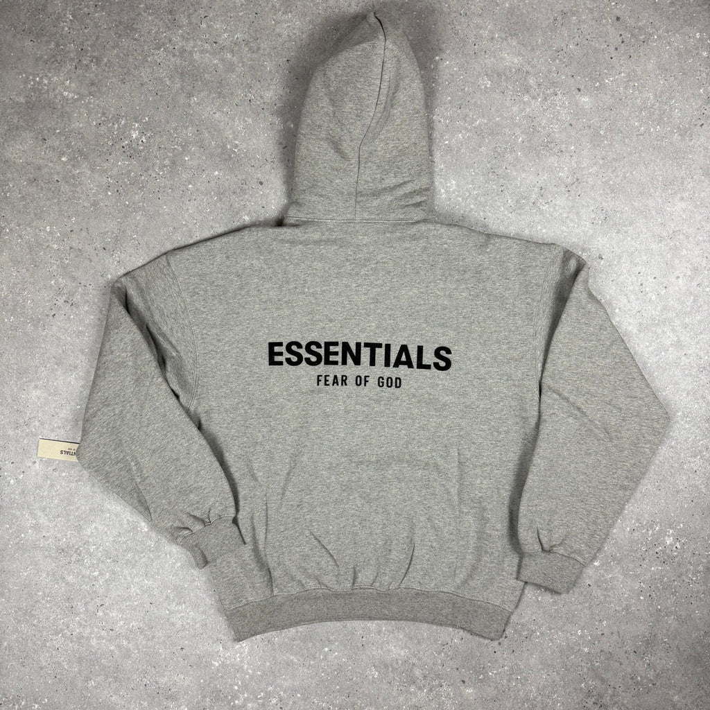 Essentials Fear Of God Dark Oatmeal Hoodie (SS22)