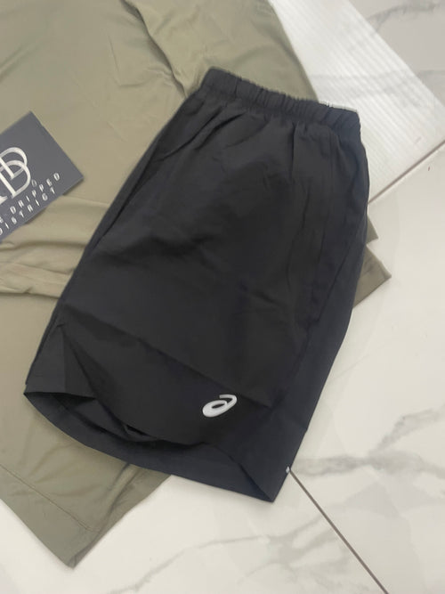 Asics 1/4 Zip And Shorts Mantle Green & Black