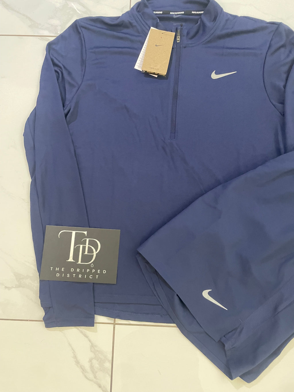 Nike 1/4 Zip & Shorts Set Navy