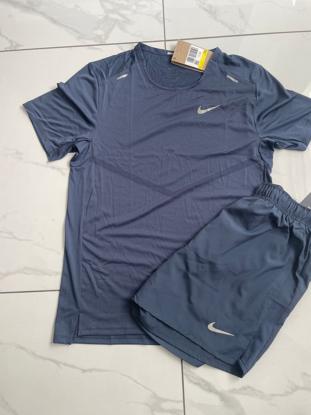 Nike Miler And 5inch Shorts Navy