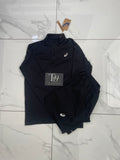 Asics 1/4 Zip And Shorts Black